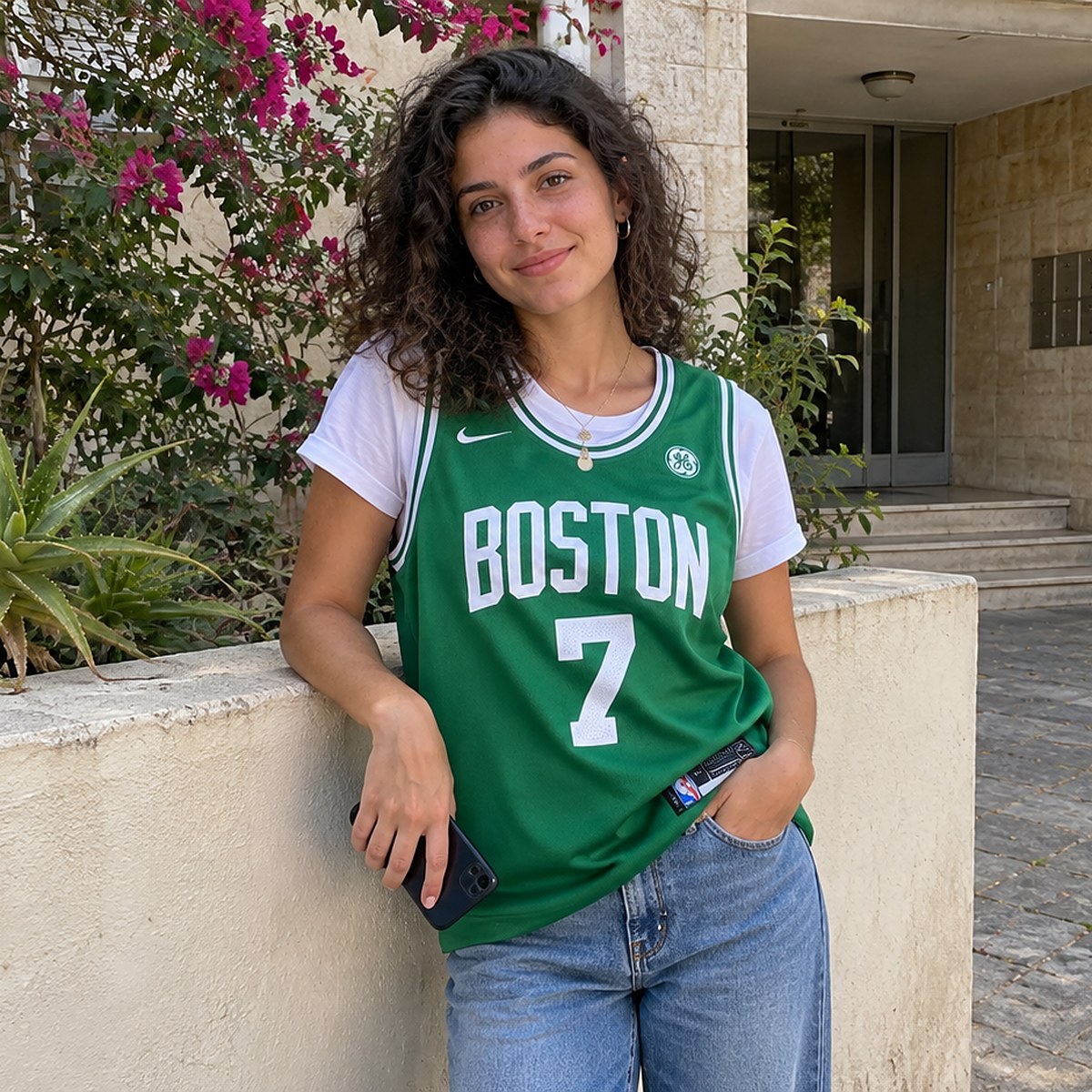 גופיית כדורסל בוסטון סלטיקס מספר 7 ירוק – צילום אווירה