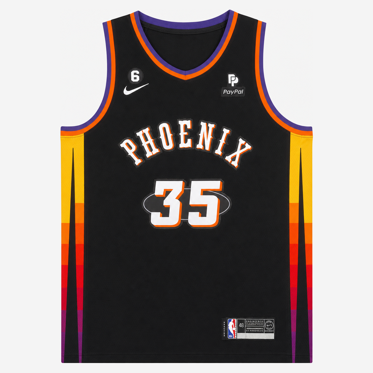 גופיית כדורסל פיניקס סאנס מספר 35 שחור | כיתוב PHOENIX