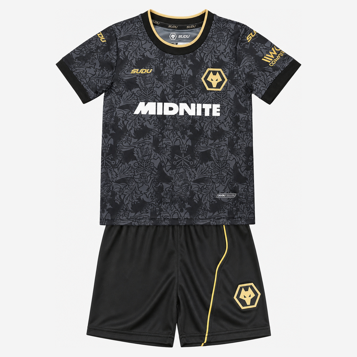 חולצה שלישית ומכנס וולברהמפטון 26/27 – ילדים – חזית